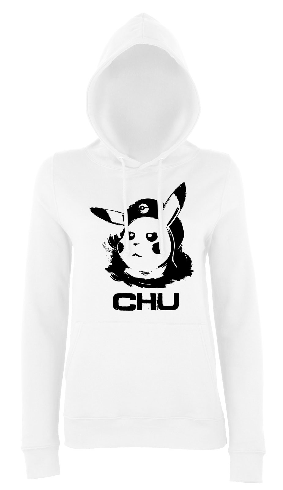 chu pikachu Fehér Női Kapucnis Pulóver