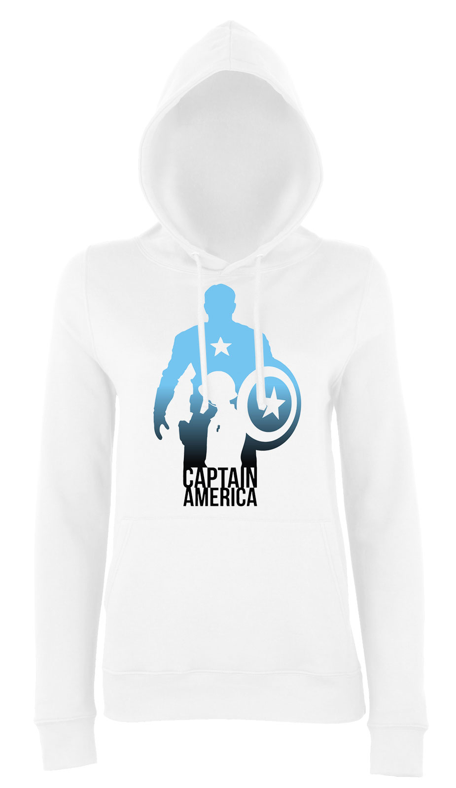 amerika kapitány captain america Fehér Női Kapucnis Pulóver