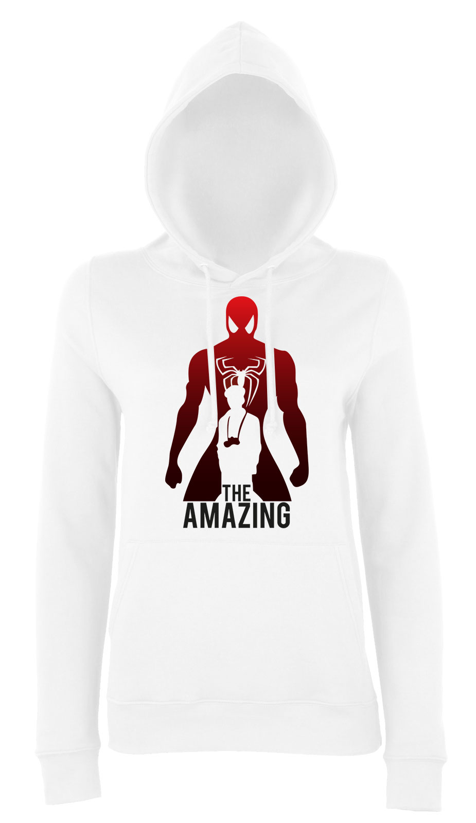 amazing spider man pókember Fehér Női Kapucnis Pulóver