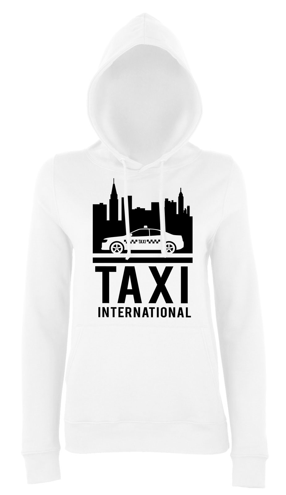Taxis taxi Fehér Női Kapucnis Pulóver