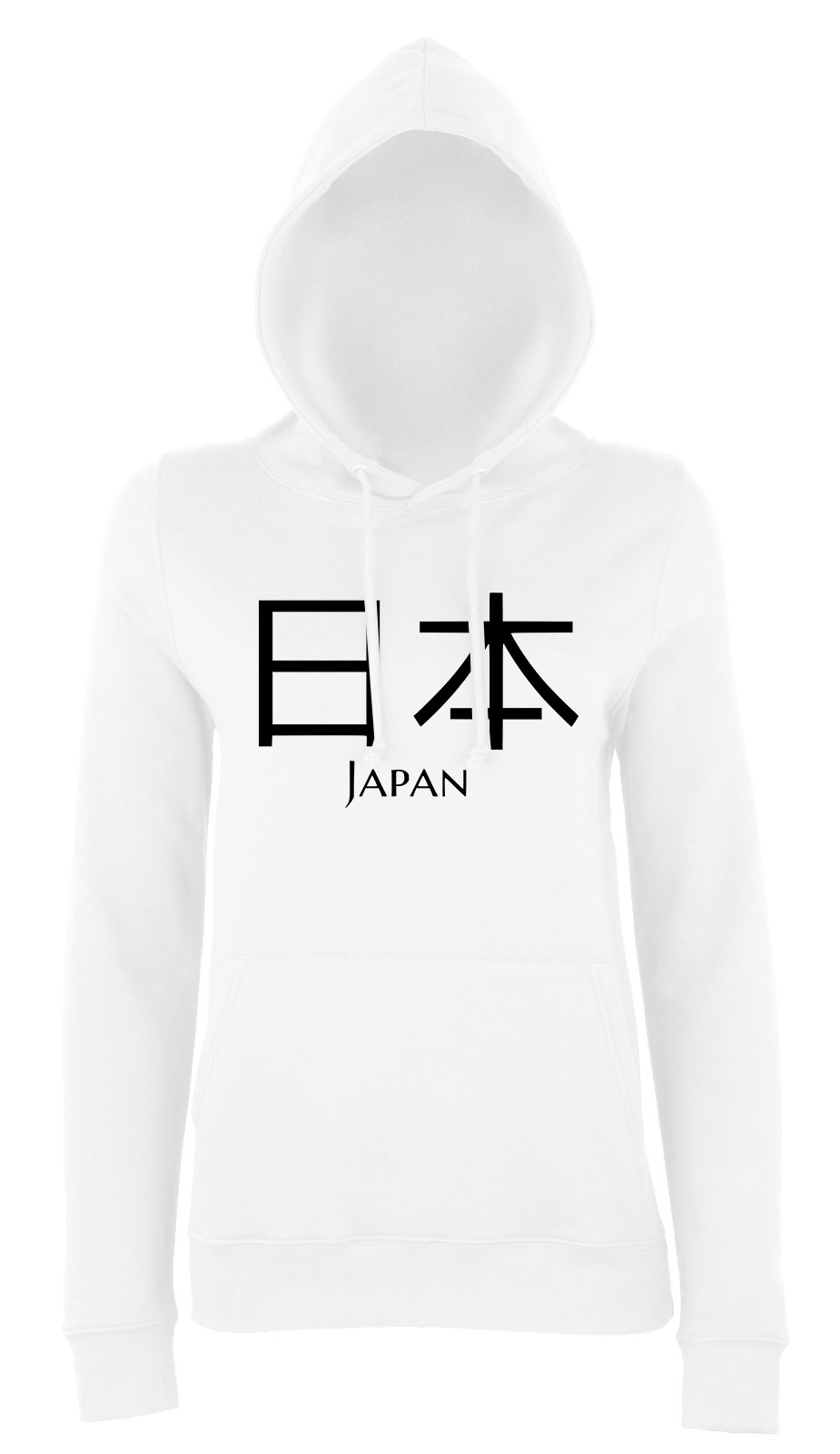 Japan japán írás Fehér Női Kapucnis Pulóver