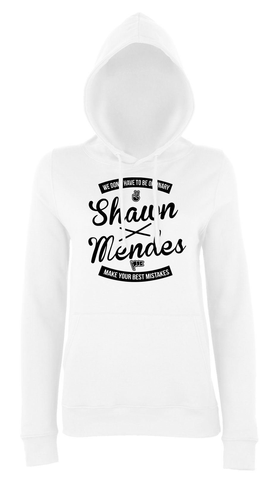 Shawn Mendes Fehér Női Kapucnis Pulóver