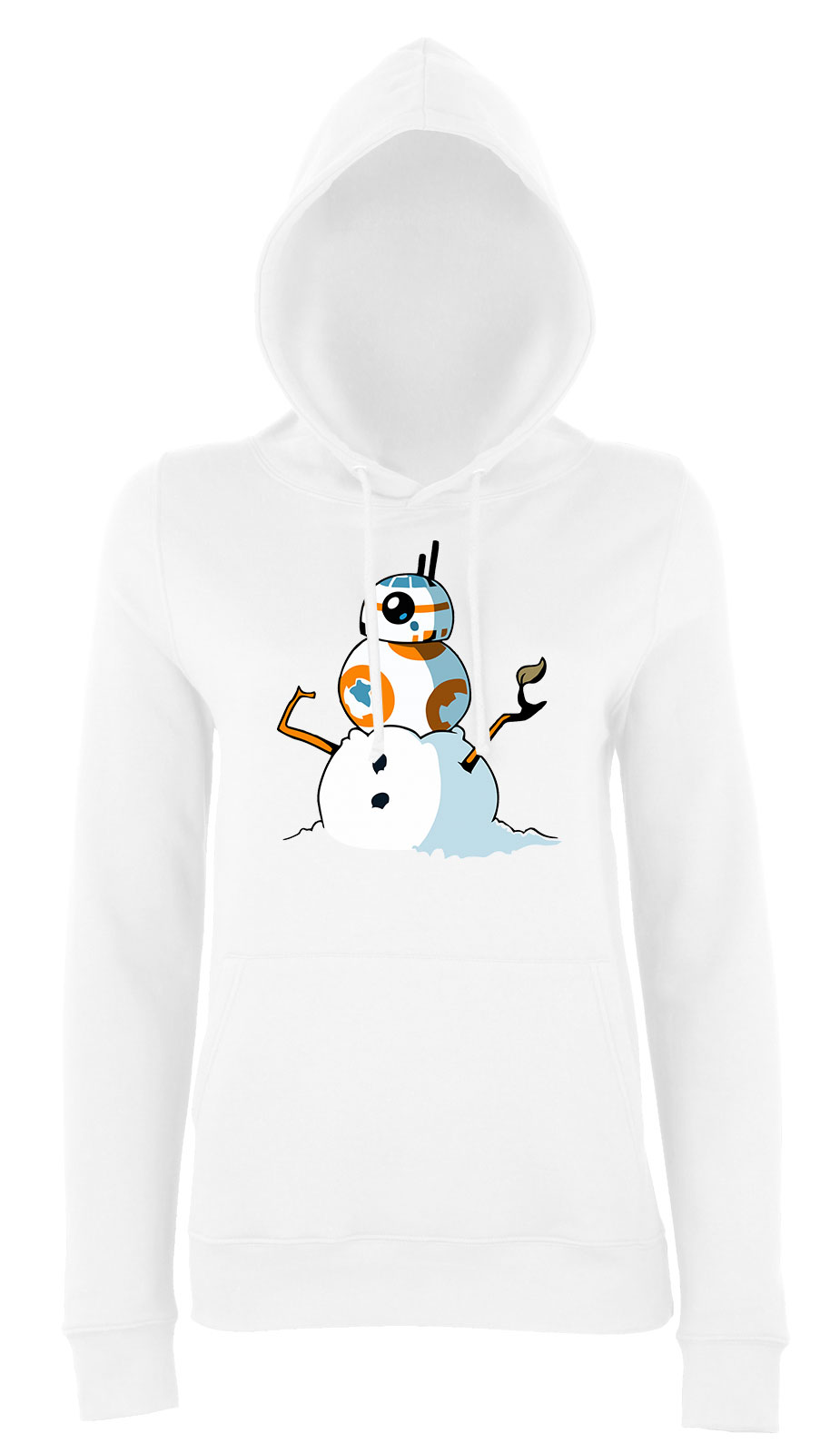 Star Wars BB8 Fehér Női Kapucnis Pulóver