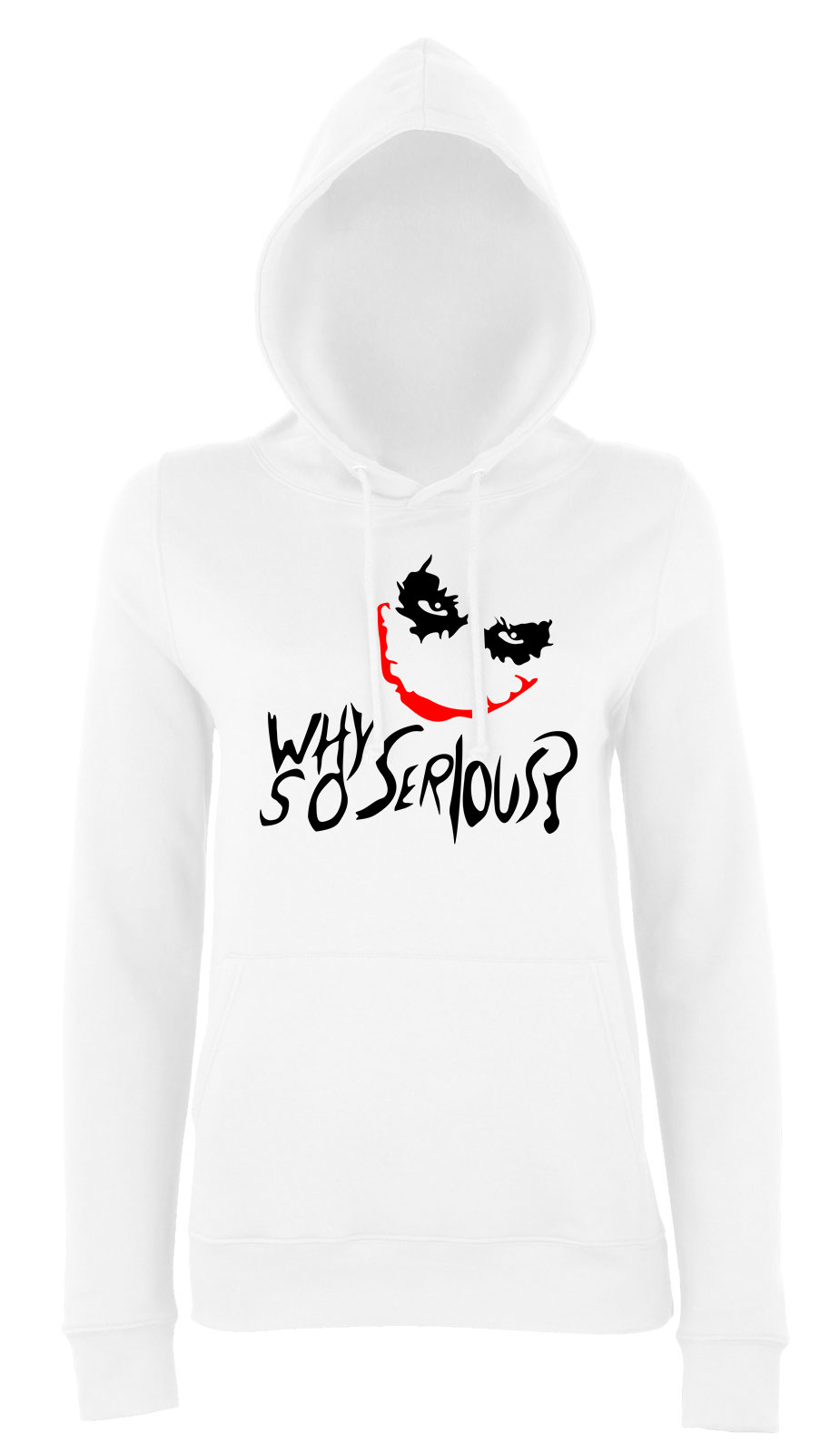 Joker Why So Serious Fehér Női Kapucnis Pulóver
