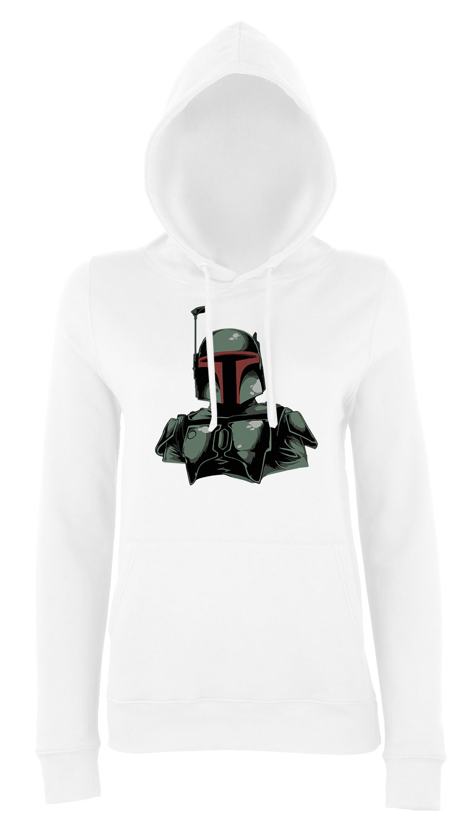 Star Wars Boba Fett Fehér Női Kapucnis Pulóver