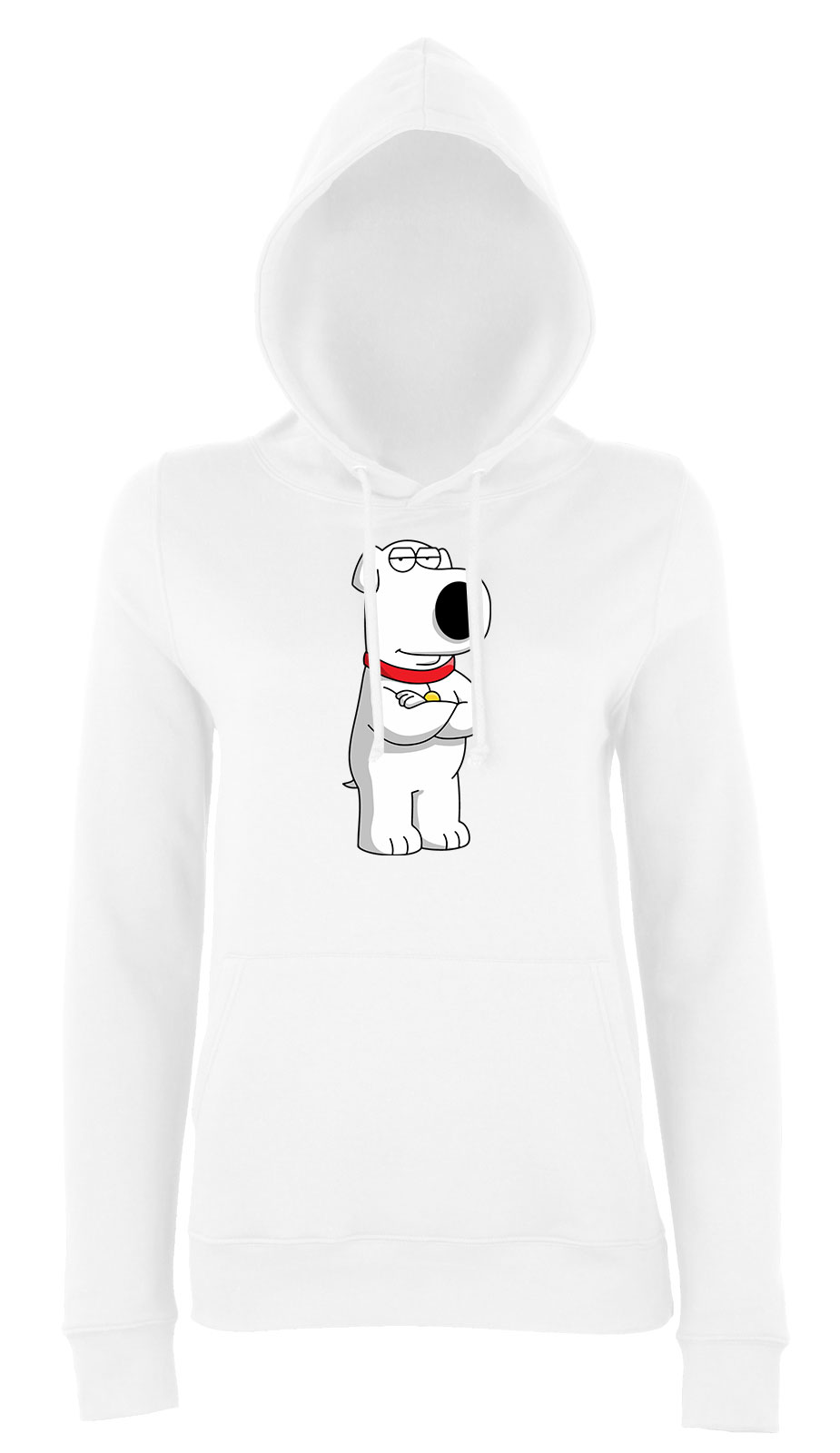 brian family guy Fehér Női Kapucnis Pulóver