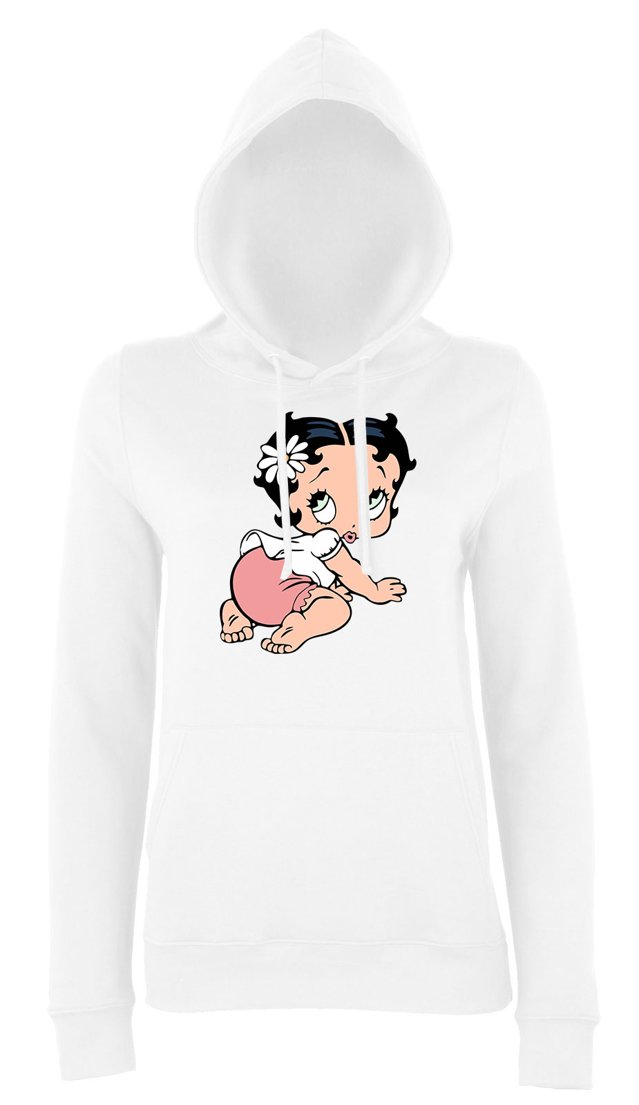 betty boop Fehér Női Kapucnis Pulóver