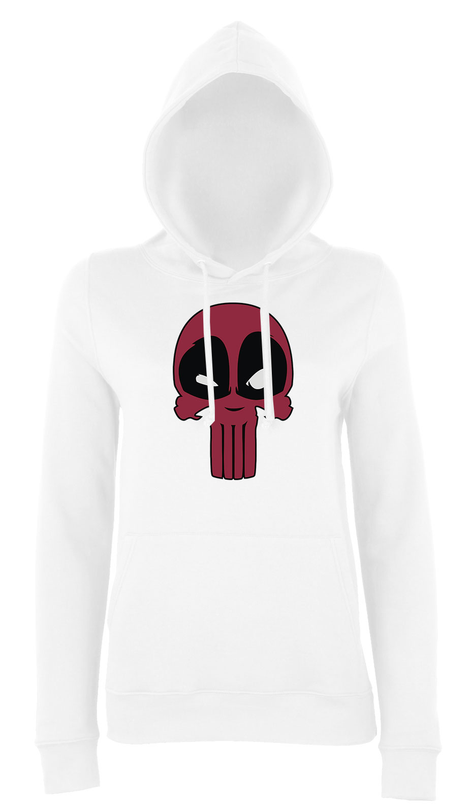 deadpool Fehér Női Kapucnis Pulóver