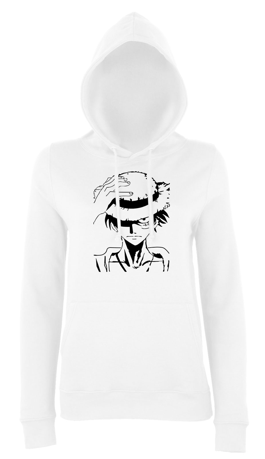 one piece Fehér Női Kapucnis Pulóver