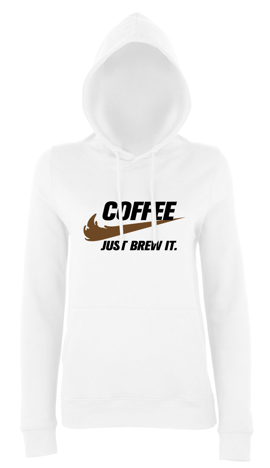 kávé coffe Fehér Női Kapucnis Pulóver