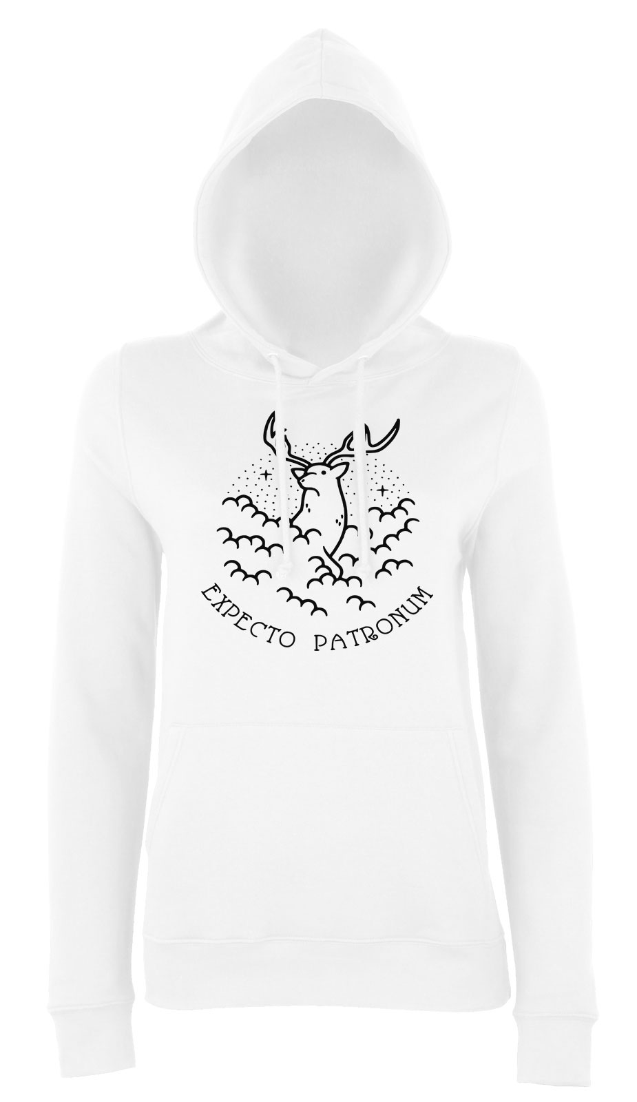 harry potter expecto patronum Fehér Női Kapucnis Pulóver