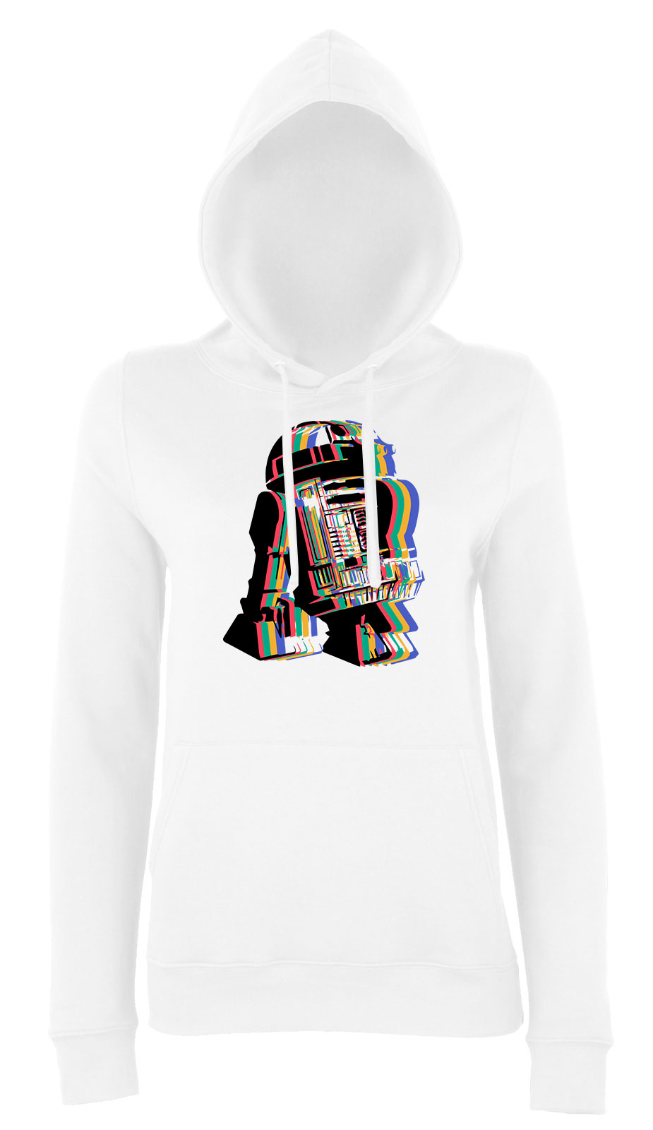 r2d2 star wars Fehér Női Kapucnis Pulóver