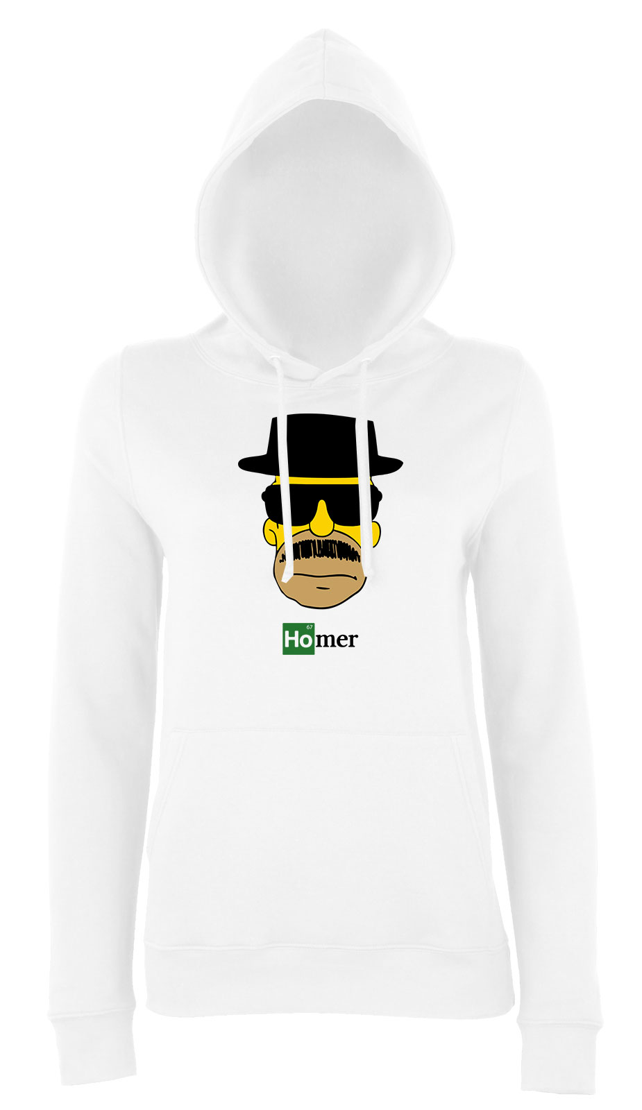homer simpson breaking bad heisenberg Fehér Női Kapucnis Pulóver
