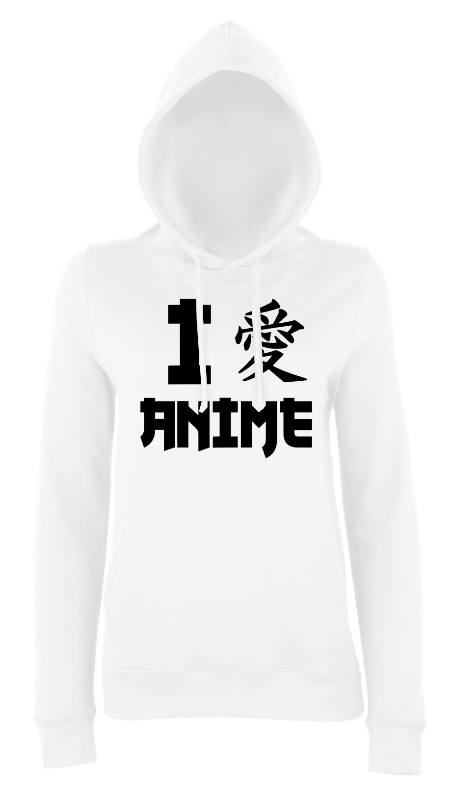 anime Fehér Női Kapucnis Pulóver