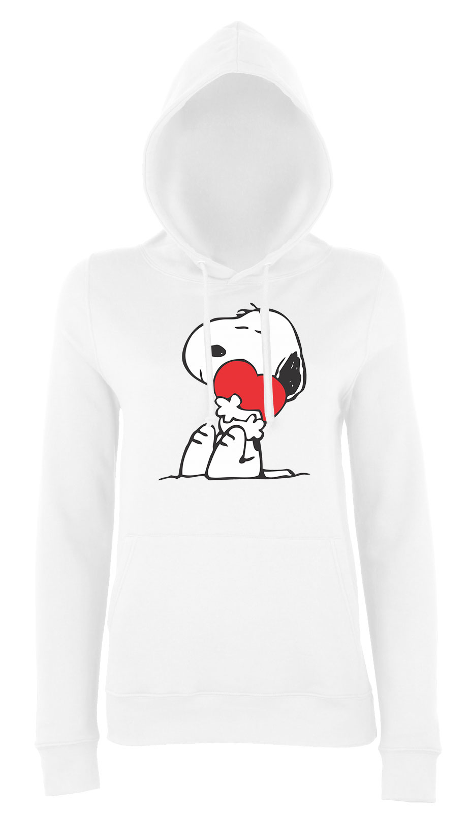 snoopy Fehér Női Kapucnis Pulóver