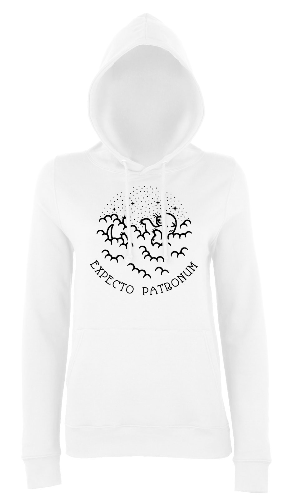 Harry Potter Patronus Fehér Női Kapucnis Pulóver