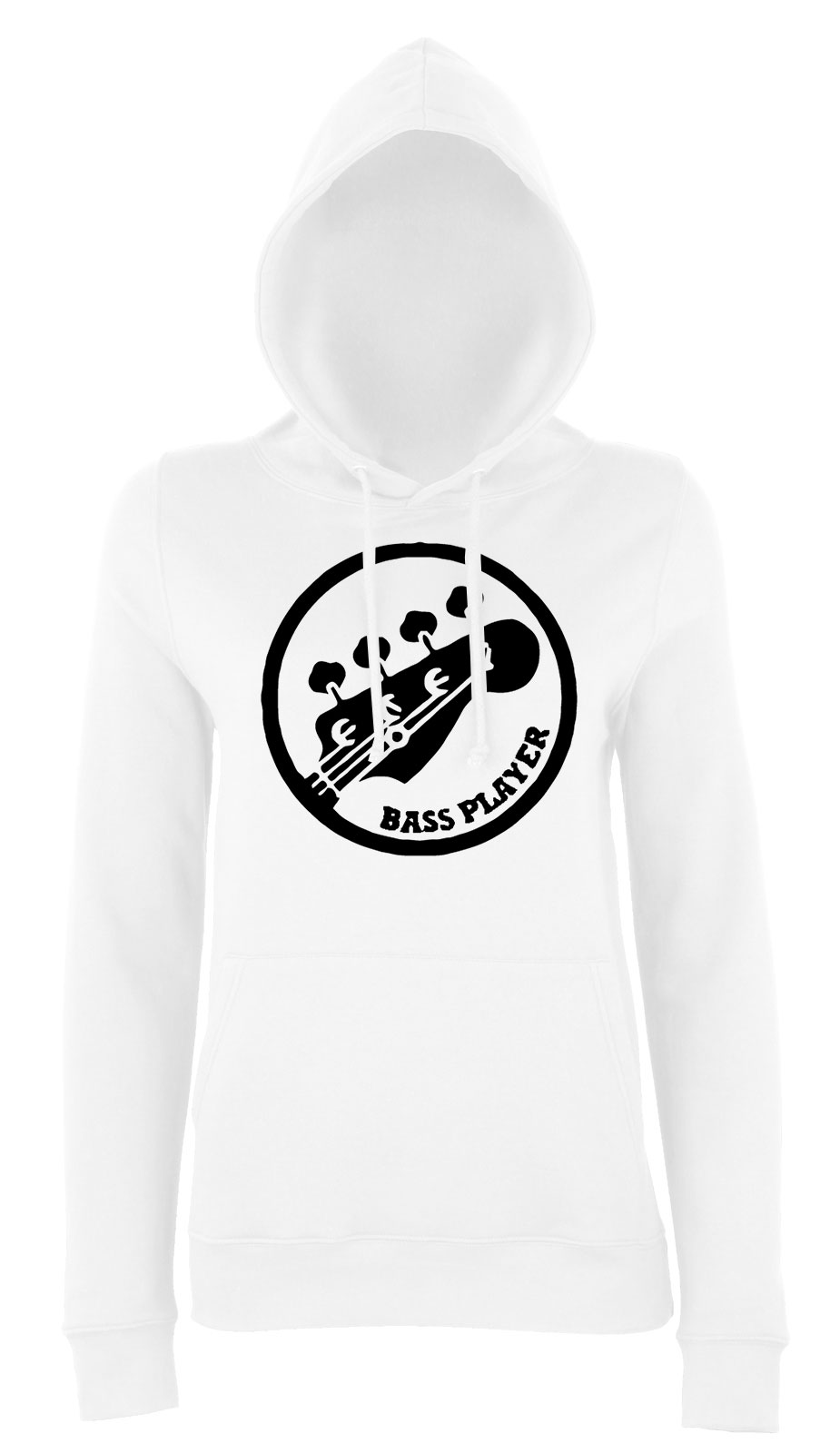 gitár gitárs bass gitár Fehér Női Kapucnis Pulóver