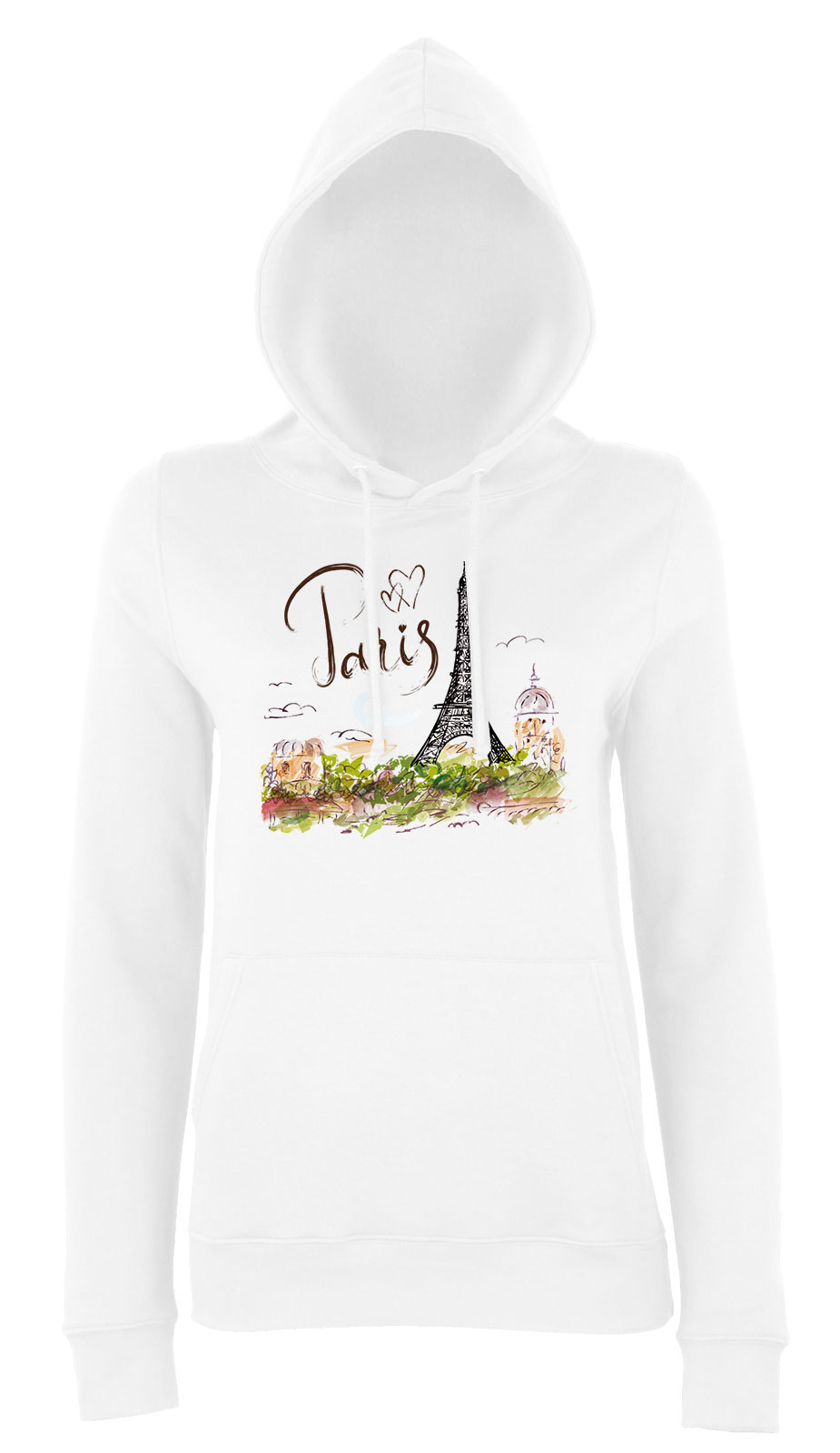 párizs paris eiffel torony Fehér Női Kapucnis Pulóver
