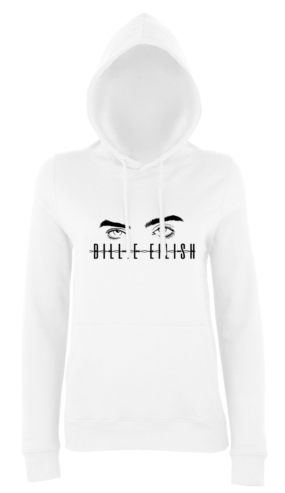 billie eilish Fehér Női Kapucnis Pulóver
