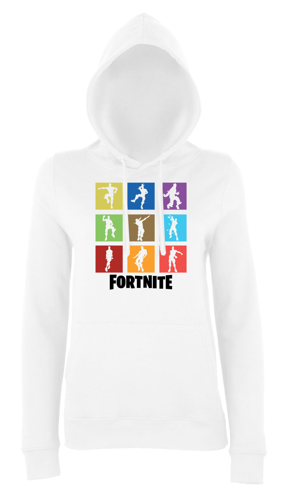 fortnite emotok Fehér Női Kapucnis Pulóver