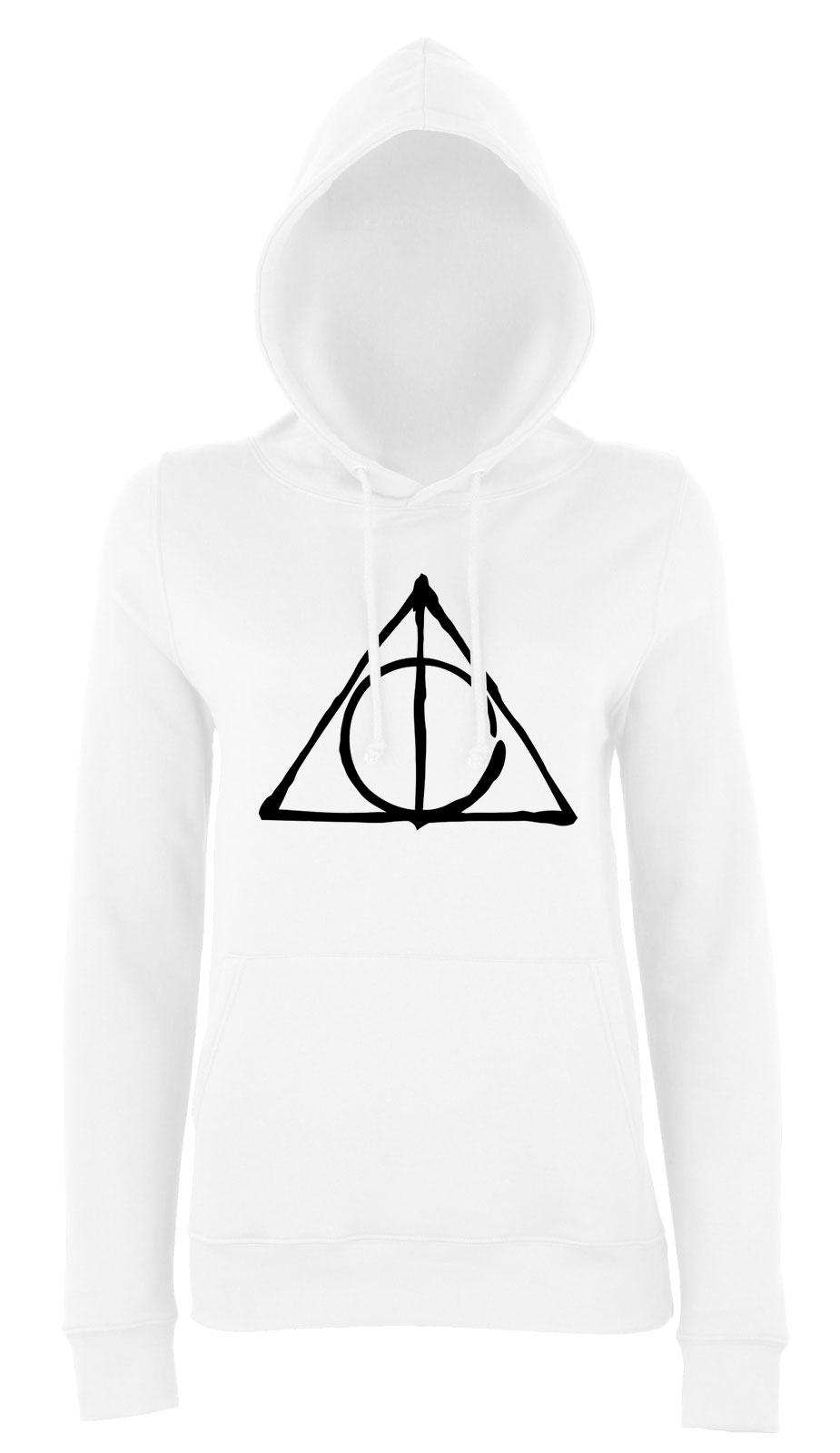 harry potter halál ereklyéi Fehér Női Kapucnis Pulóver