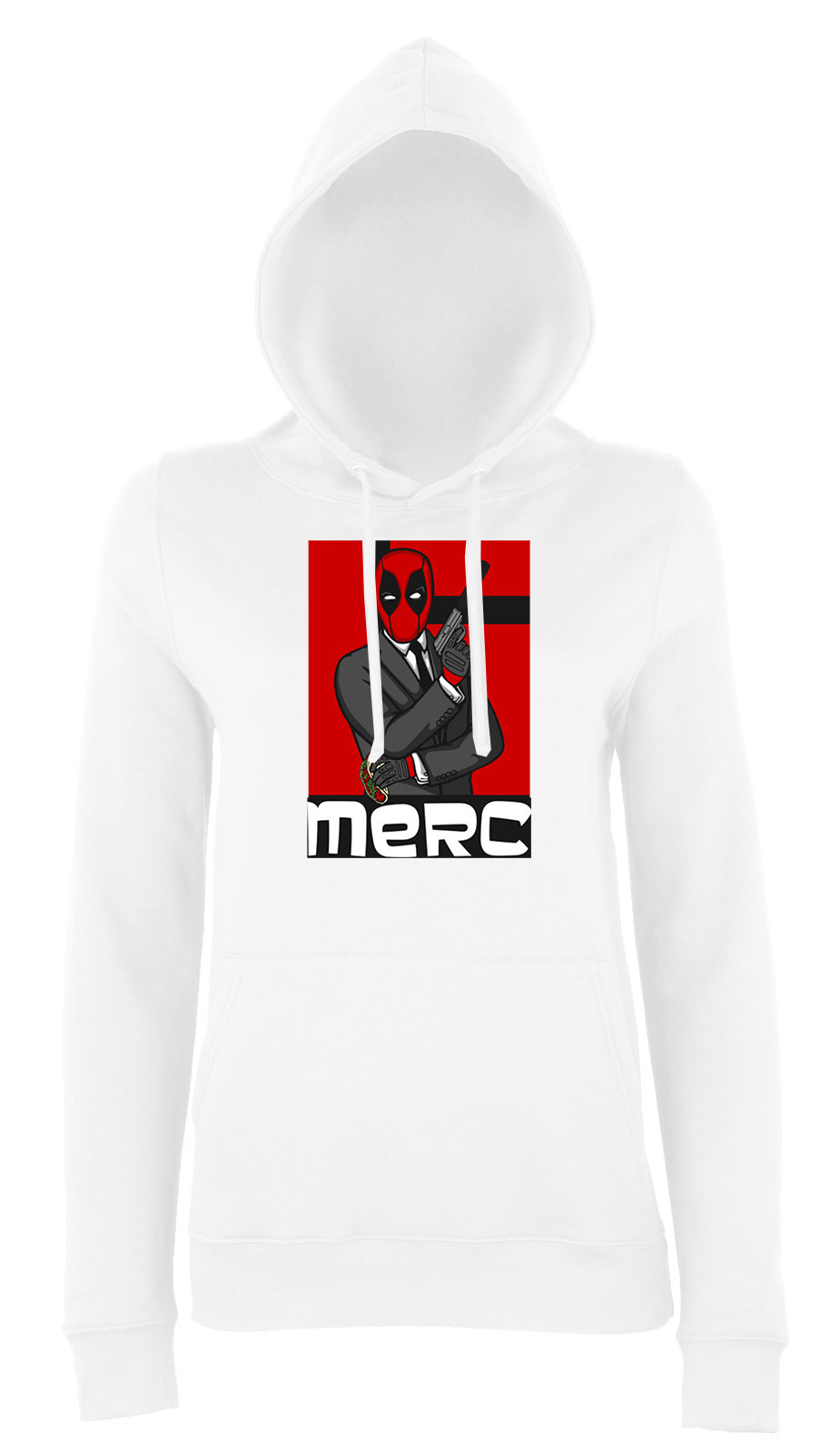 Rejtett Fehér Női Kapucnis Pulóver