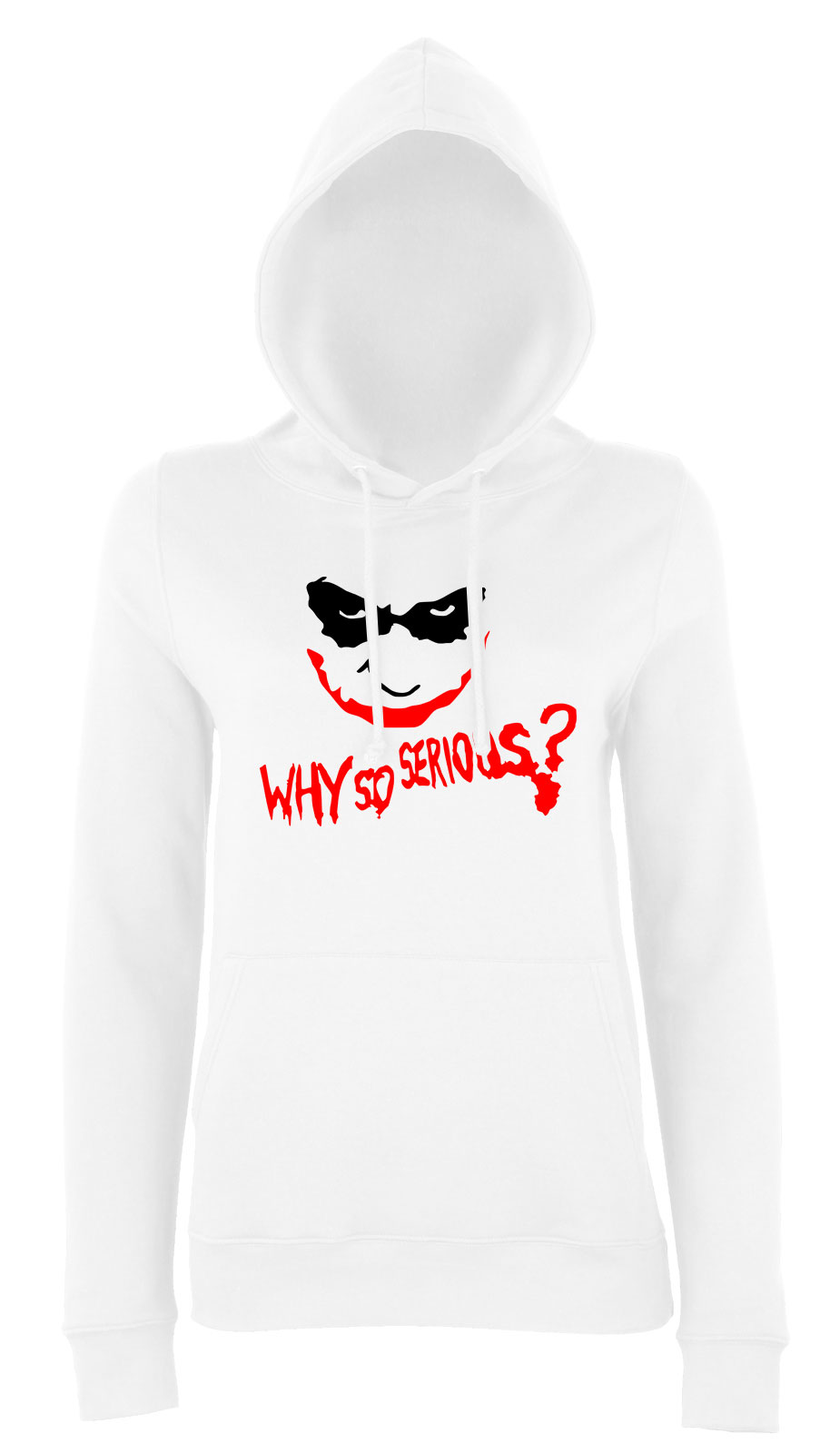 joker Fehér Női Kapucnis Pulóver