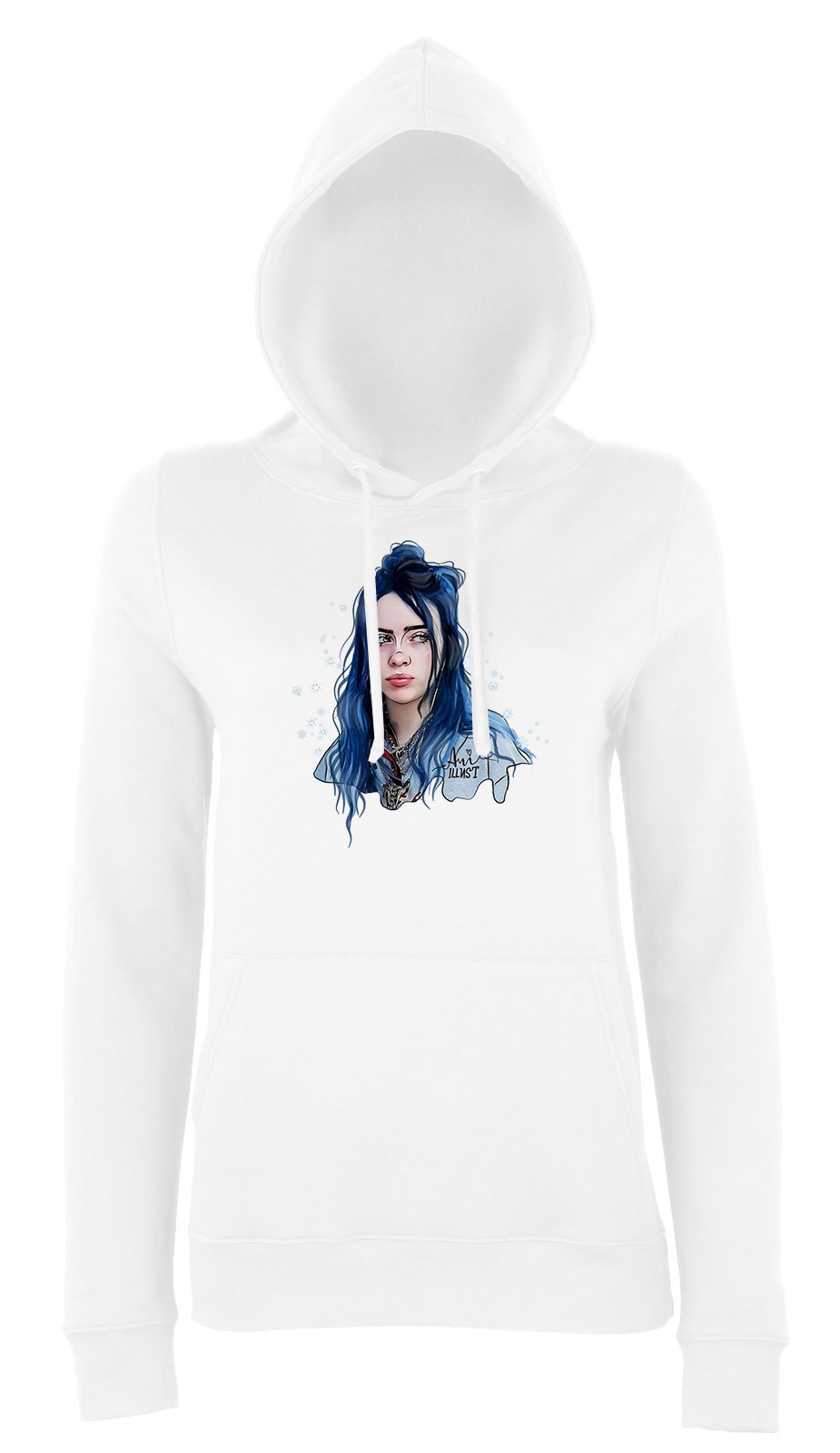 billie eilish Fehér Női Kapucnis Pulóver
