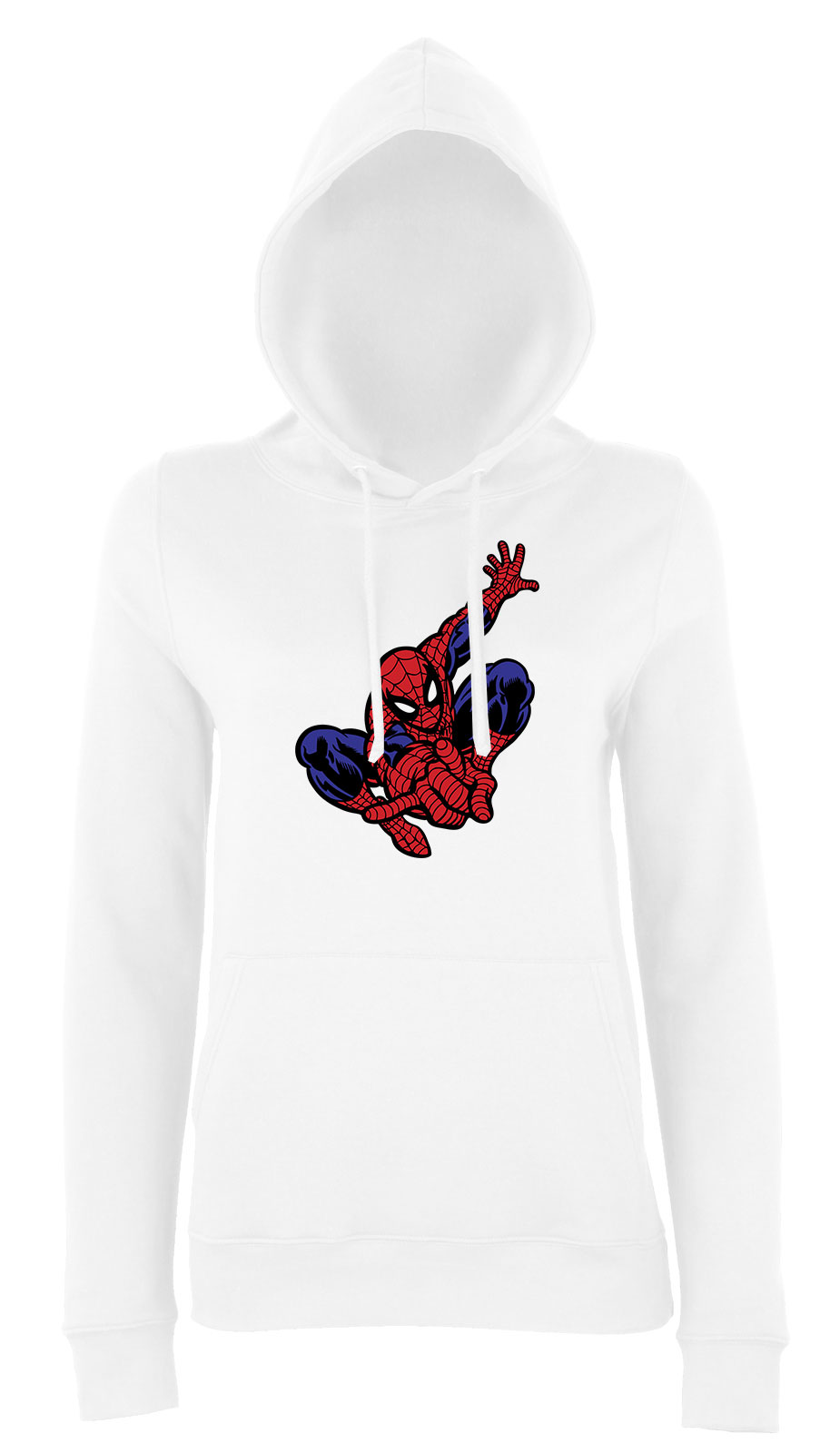 spider man pókember Fehér Női Kapucnis Pulóver