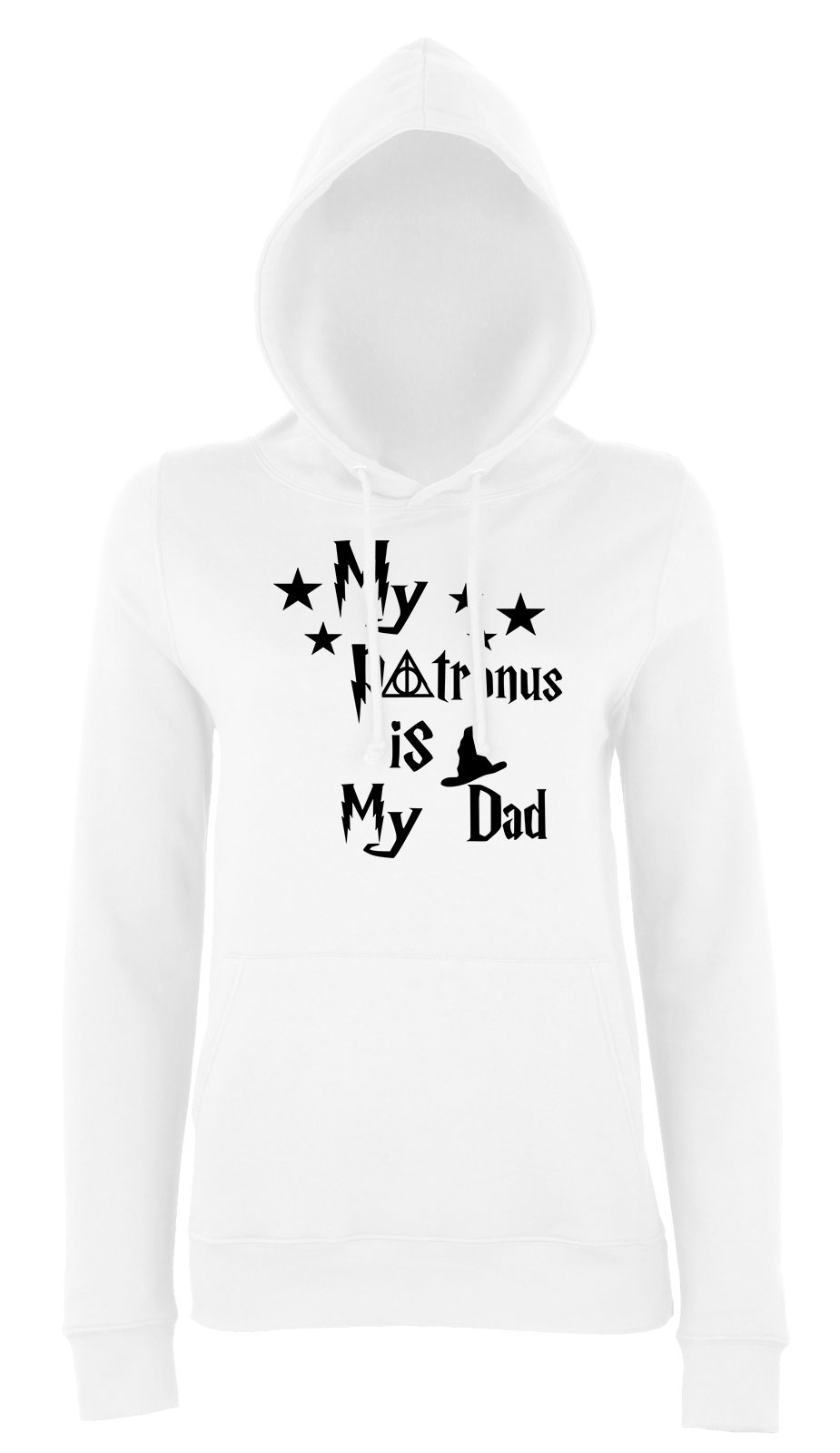 harry potter apa patrónus dad Fehér Női Kapucnis Pulóver