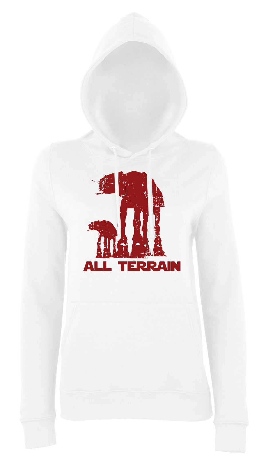 all terrain at at ATAT star wars Fehér Női Kapucnis Pulóver