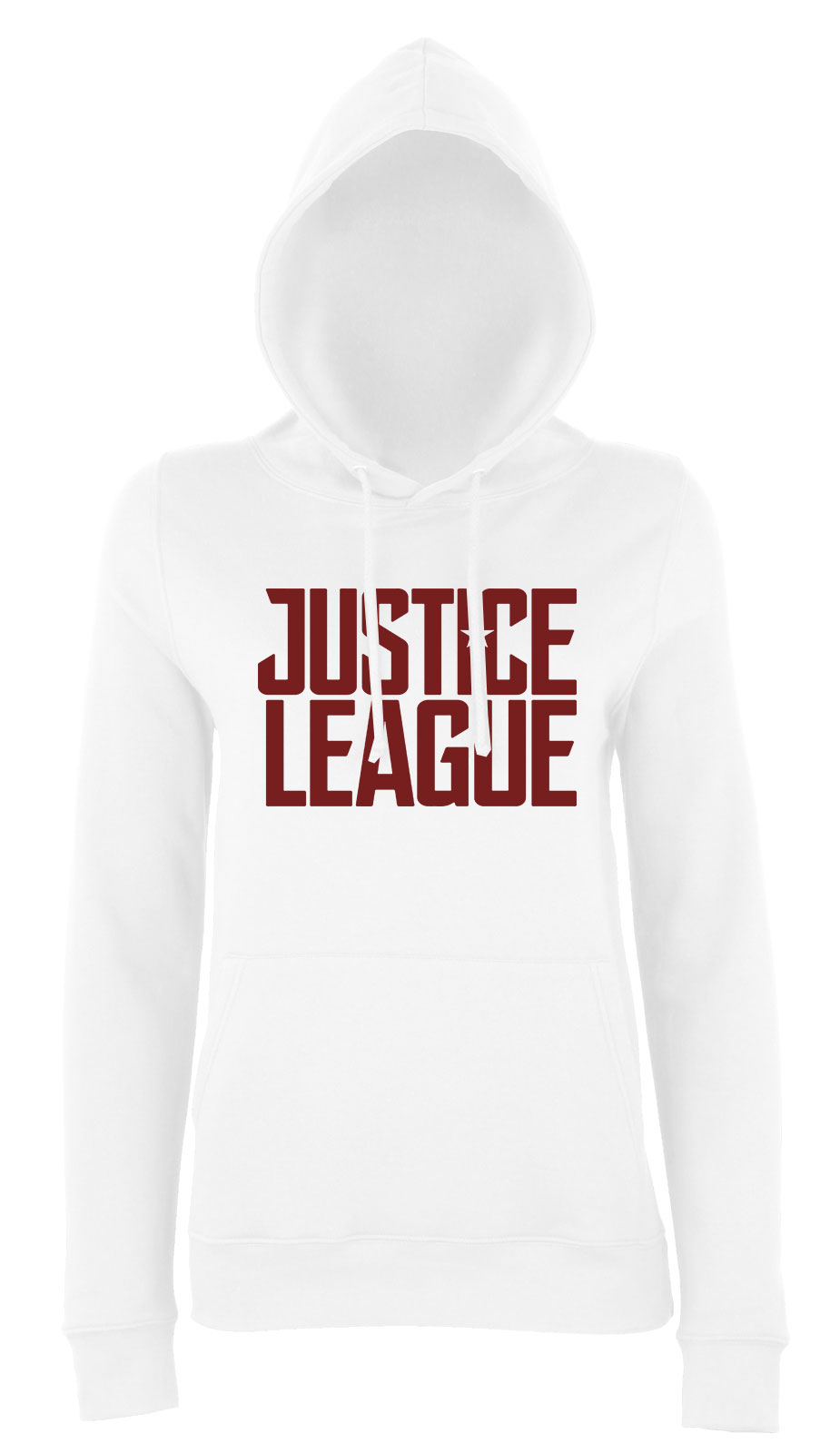 justice league Fehér Női Kapucnis Pulóver