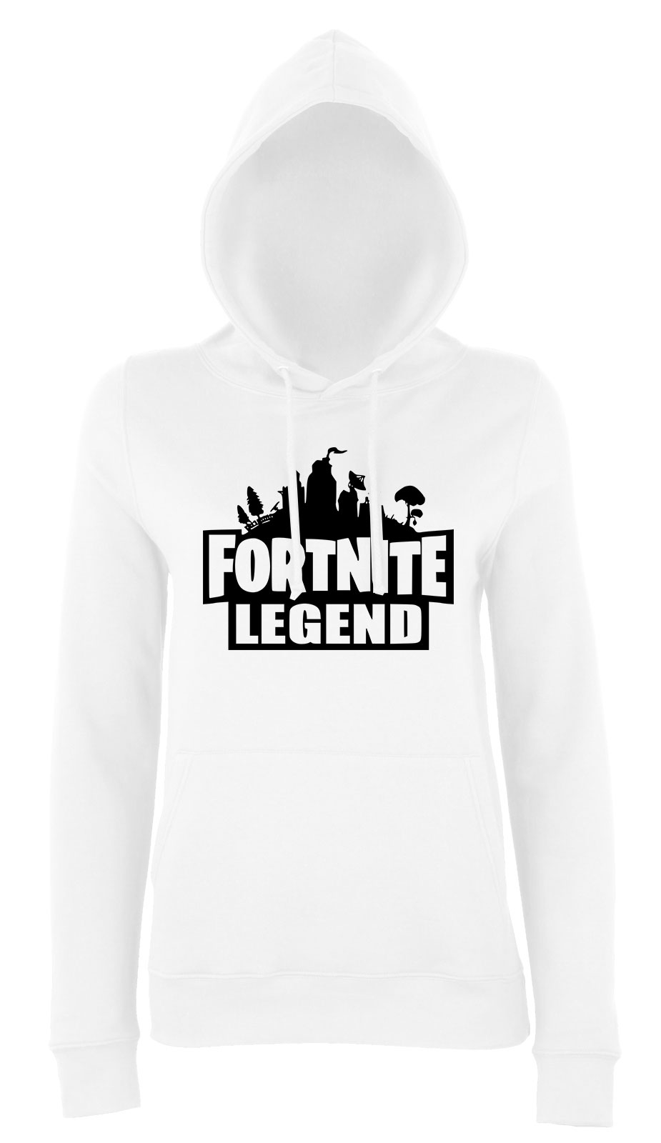fortnite Fehér Női Kapucnis Pulóver