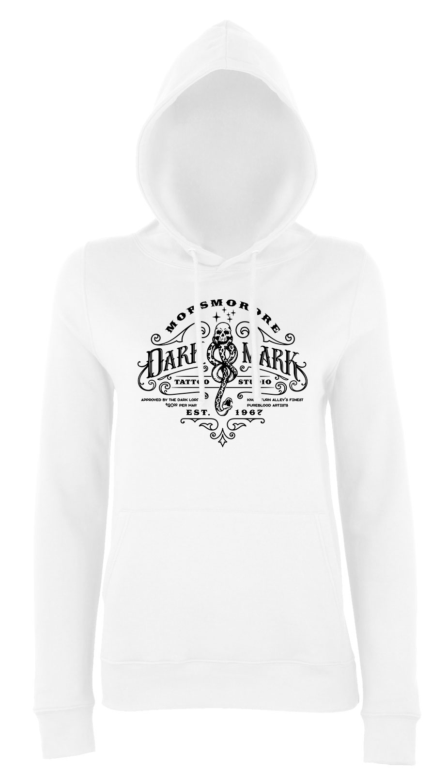 dark mark harry potter Fehér Női Kapucnis Pulóver