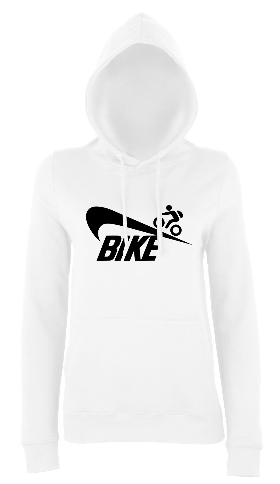 bicikli biciklis bicicle bike Fehér Női Kapucnis Pulóver