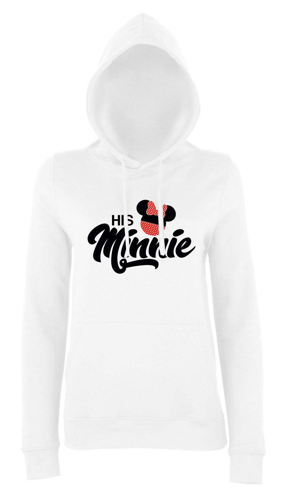 his minnie páros pároknak Fehér Női Kapucnis Pulóver