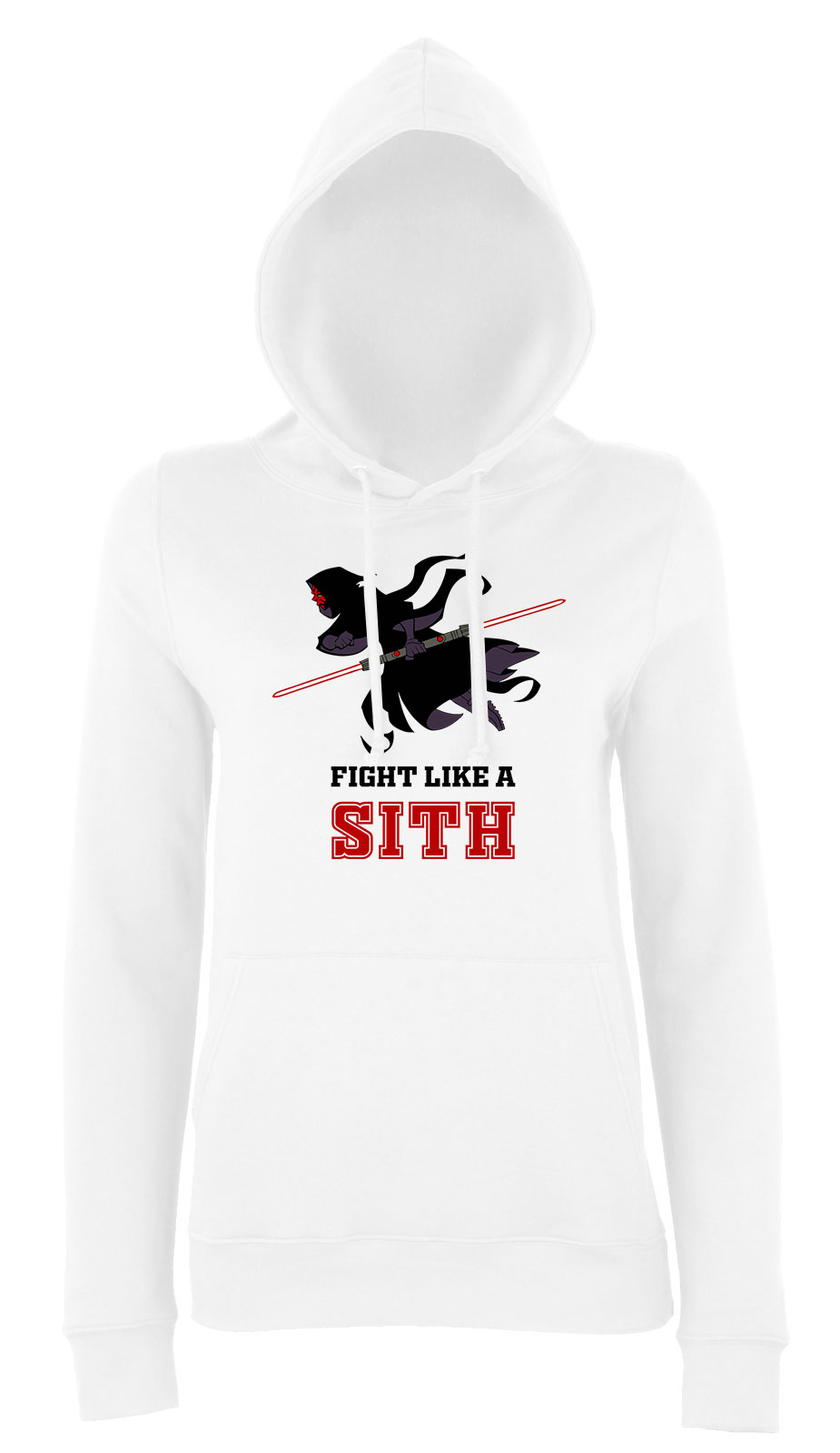 darth maul star wars Fehér Női Kapucnis Pulóver