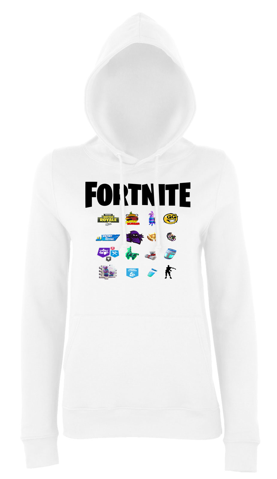 fortnite loot láma Fehér Női Kapucnis Pulóver