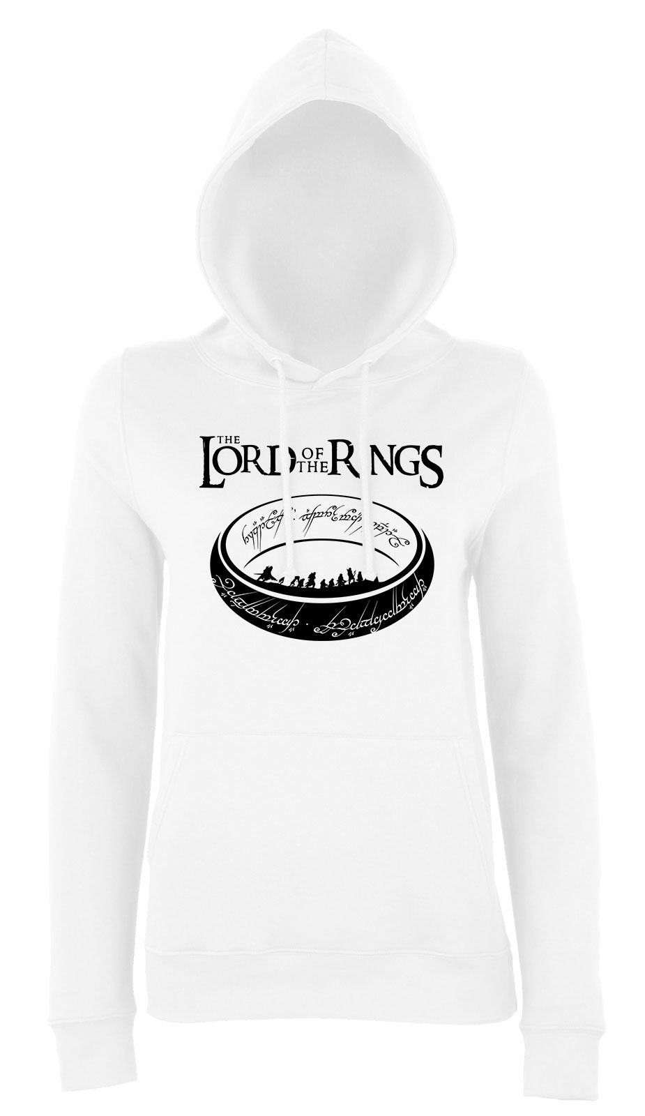 the lord of the rings gyűrűk ura Fehér Női Kapucnis Pulóver