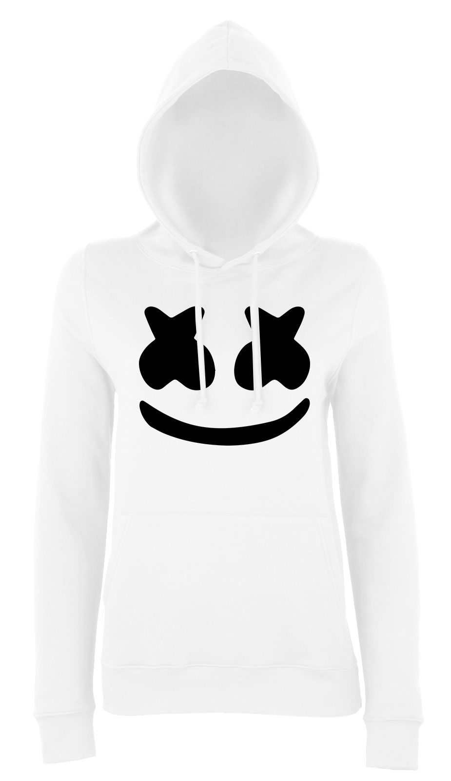 Marshmello Fehér Női Kapucnis Pulóver