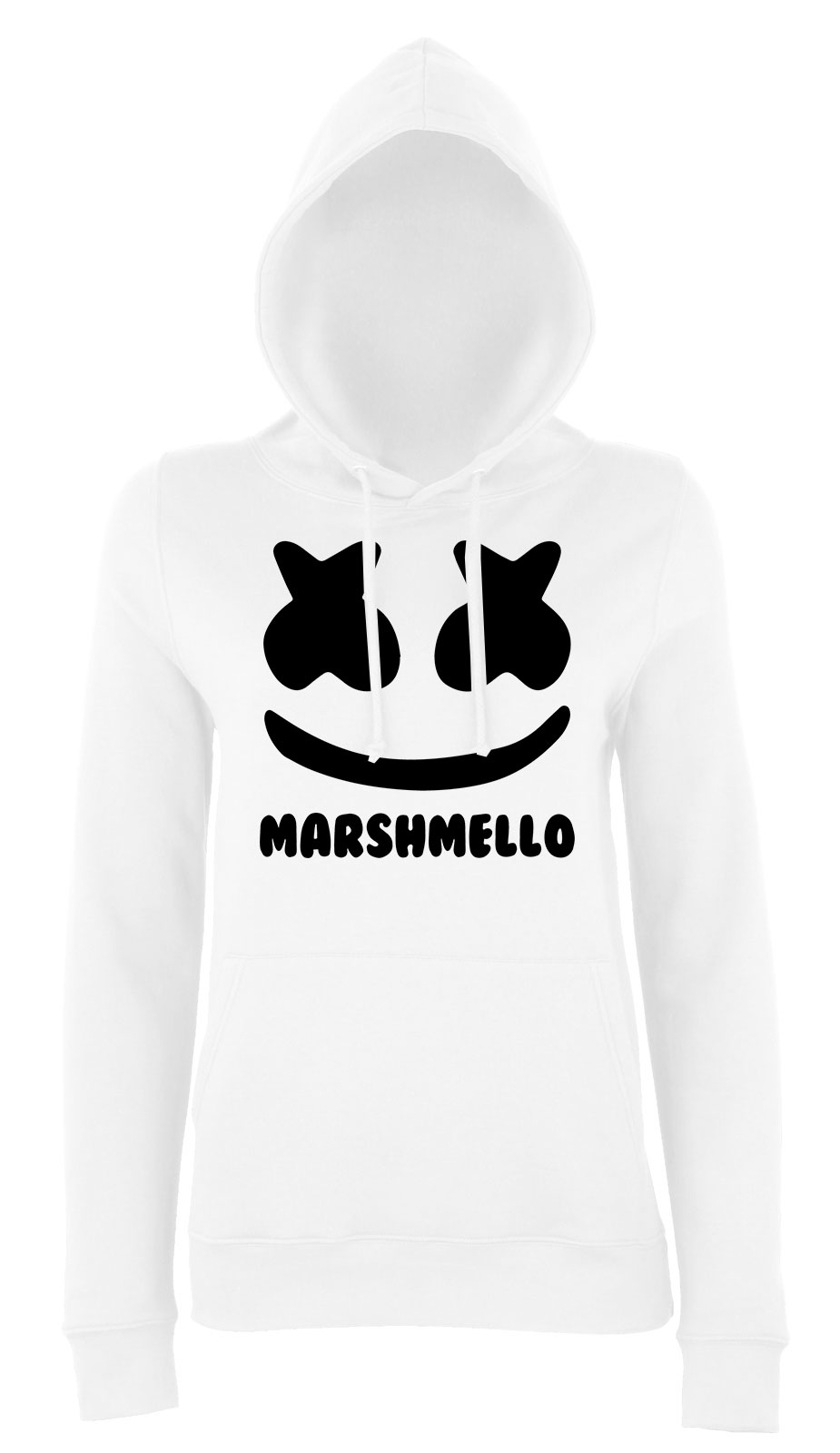 marshmello Fehér Női Kapucnis Pulóver