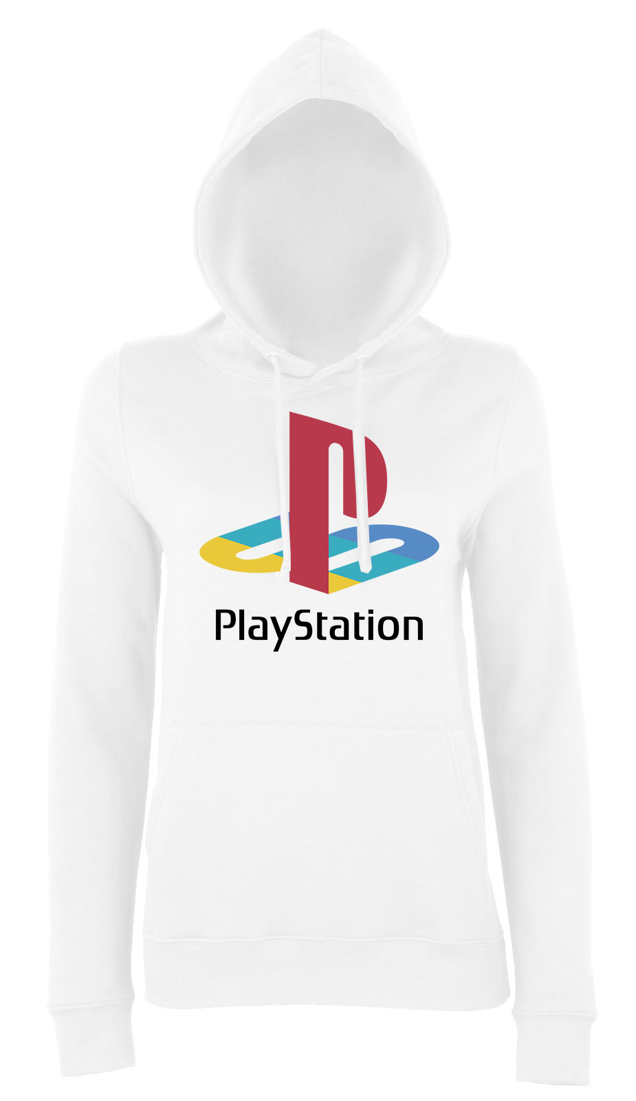 playstation Fehér Női Kapucnis Pulóver