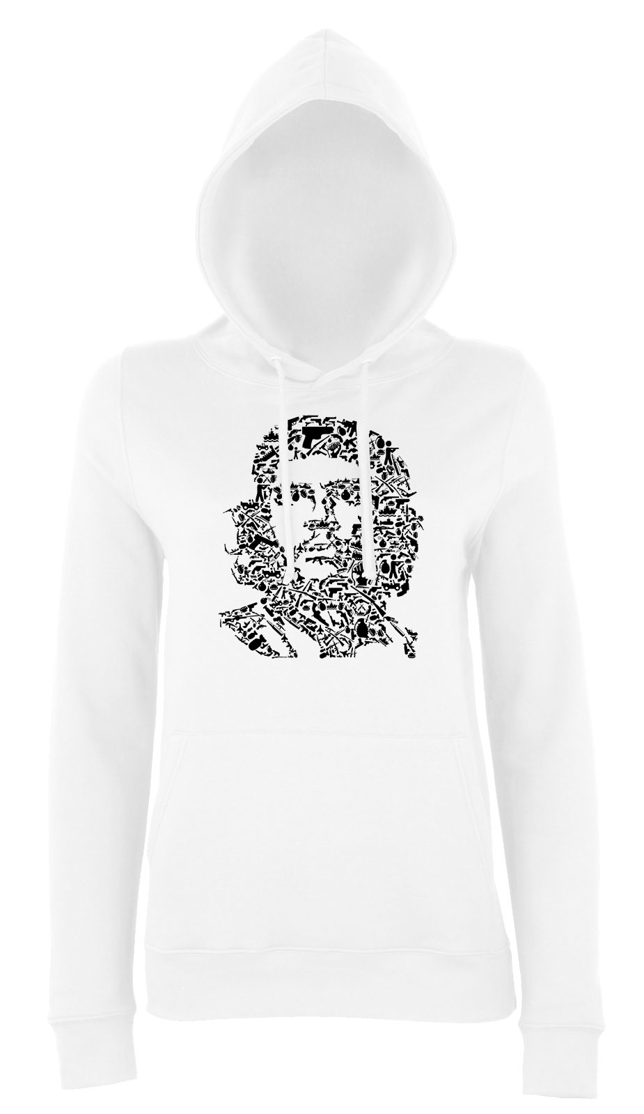 Che Guevara Fehér Női Kapucnis Pulóver