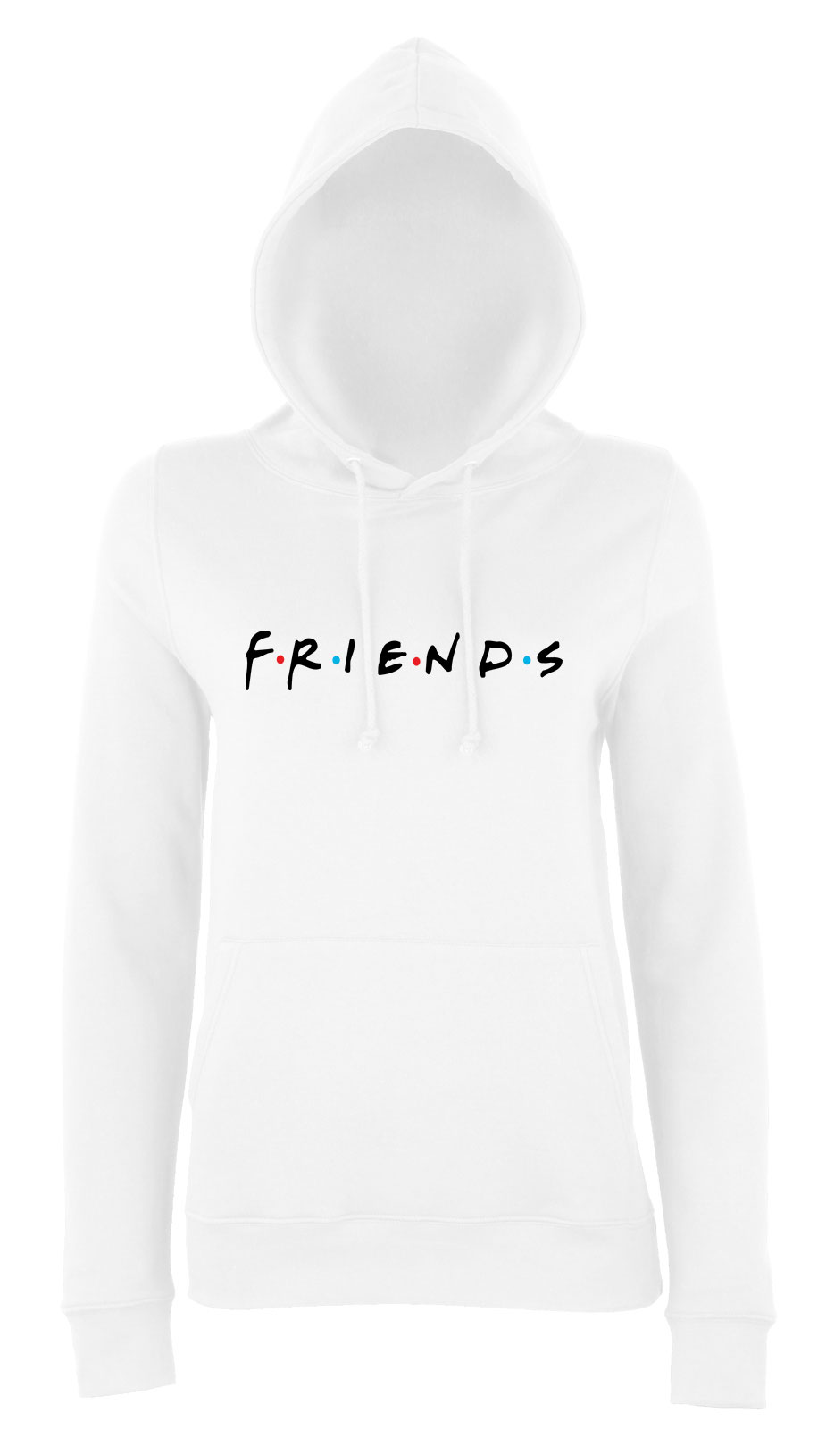 friends jóbarátok Fehér Női Kapucnis Pulóver