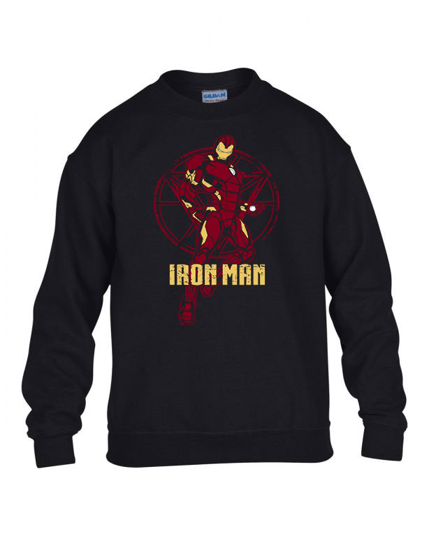 Vasember Bosszúállók Avengers Fekete Gyerek Pulóver