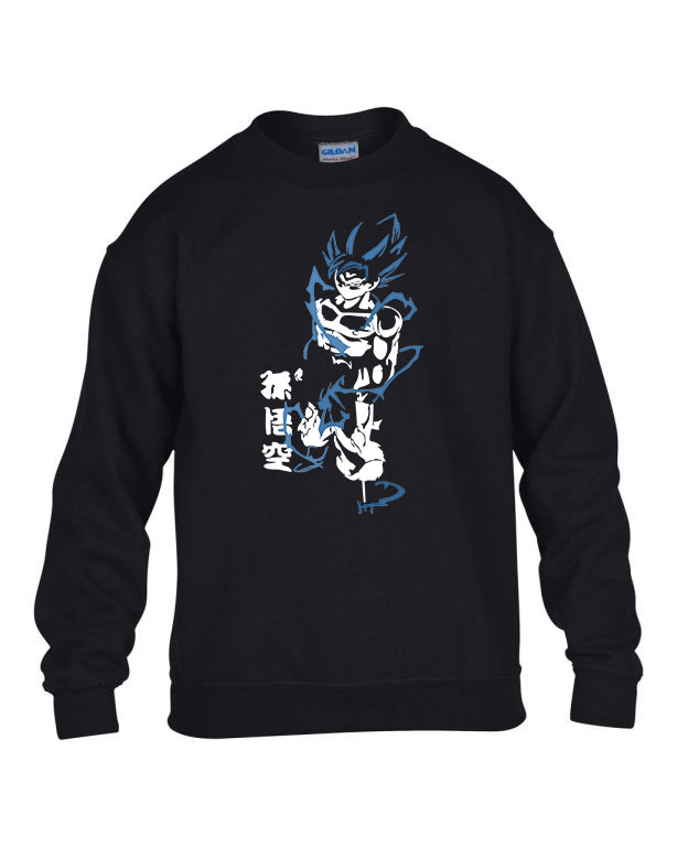 Son Goku Dragon Ball Fekete Gyerek Pulóver
