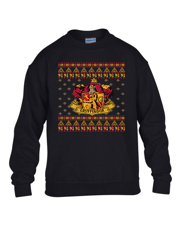 Harry Potter Griffendél Fekete Gyerek Pulóver
