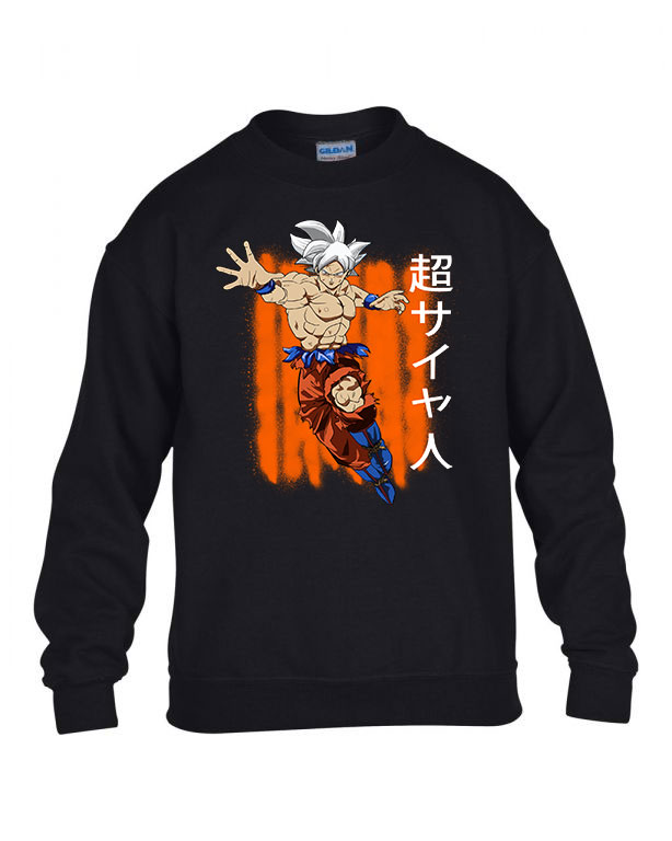 dragon ball son goku Fekete Gyerek Pulóver