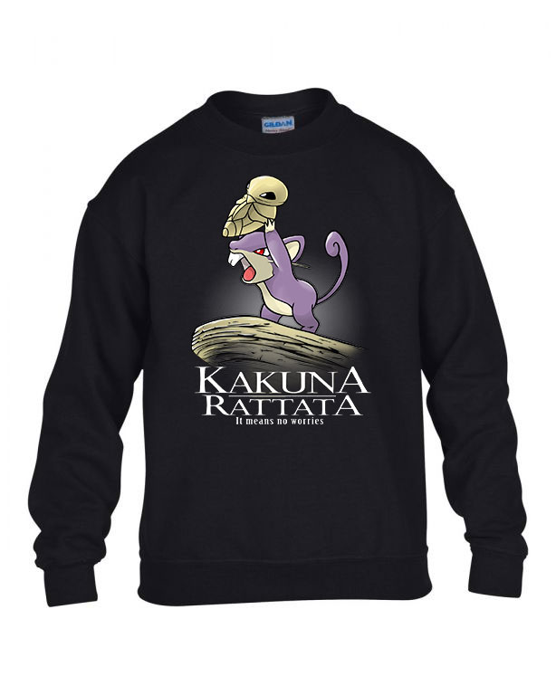 kakuna rattata pokemon  Fekete Gyerek Pulóver