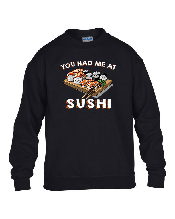 sushi szusi japán Fekete Gyerek Pulóver